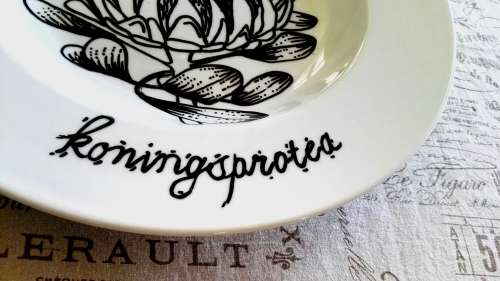 Originals Hand Painted Large Plate of Protea