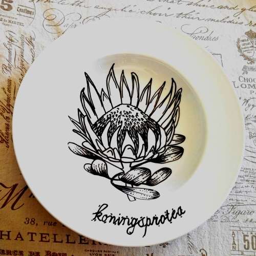 Originals Hand Painted Large Plate of Protea