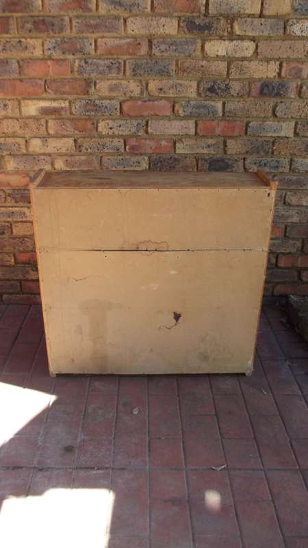 Two old bookcases