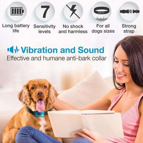Anti bark training collar - Vibration with 7 settings