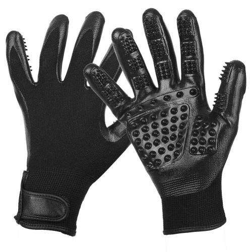 Pet Grooming Glove - Gentle De-shedding Glove