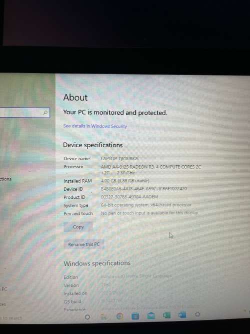 Asus AMD4 Laptop