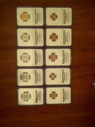 "SIZZLING" FULL SET 10 COINS GRADED BY THE NGC - INCLUDES 1994 PF68 ULTRA CAMEO INAUGURATION R5 COIN