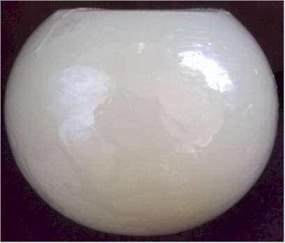 FLAMELESS  LED BALL WAX CANDLE - CREAM