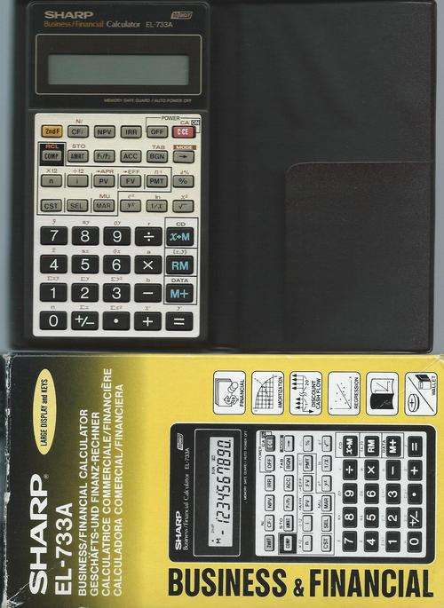 Sharp EL733A Financial Calculator