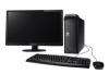 DESKTOP PC + LCD SCREEN + KEYBOARD + CORDLESS MOUSE