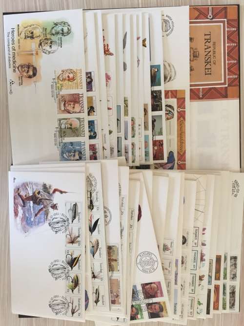 Transkei Odd Lot FDC set 1.21 to 2.33 (more than 40 covers) - BARGAIN Price is for all the FDC's