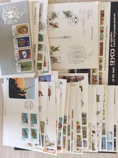 Ciskei Odd Lot FDC set 1.0 to 2.4 (more than 40 covers) - BARGAIN (One FDC Designer signed)