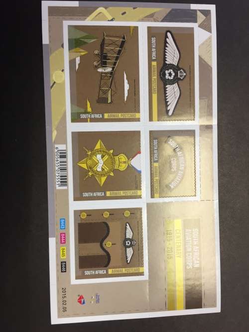 RSA Mint Stamps - 2015 SA Aviation Corps Centenary
