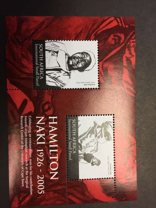 RSA Mint Miniature Sheet - 2014 Hamilton Naki