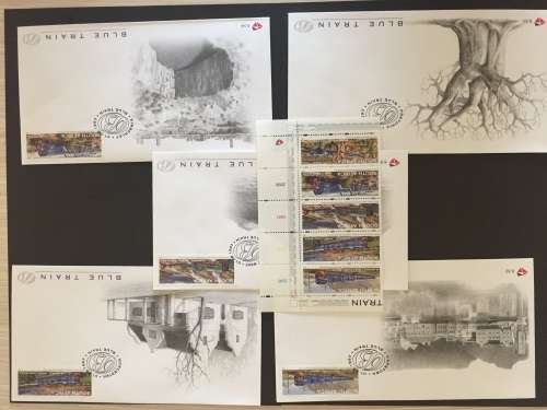 RSA 1997 Blue Train Mint Stamps & FDC 6.50 to 6.54 (South Africa)