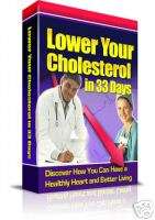 Lower Your Cholesterol - EBook (Free Shipping)