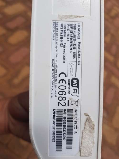 HUAWEI B315s LTE Modem (Telkom Branded)