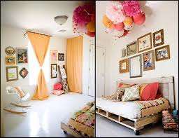 Chic bedroom pom pom decor