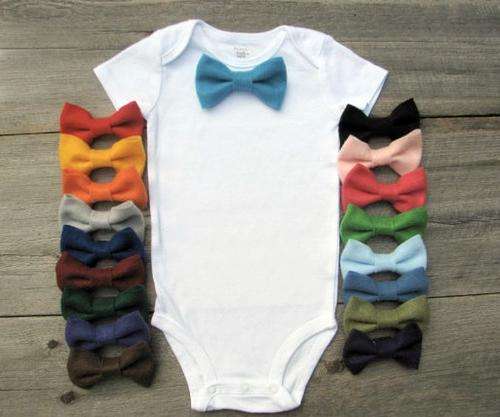 Little Man Onesies with interchangeable bow-ties!