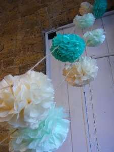 baby shower decor, wedding decor, vintage decor, christening decor, baby gifts, pom poms