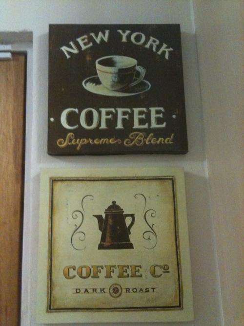Coffee prints on canvas - set of 3