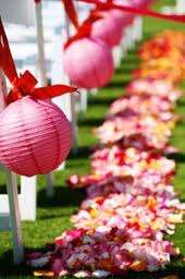 Wedding decor, paper lanterns
