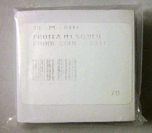 ***2011 JM Coetzee, Protea Silver PROOF R1 with LOW NUMBEREDcertificate #70***Still Sealed***