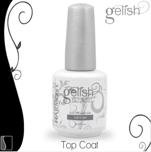 Gelish Soak Off Sealer 15ml Top Coat Gel Nail Salon Manicure Polish UV Harmony