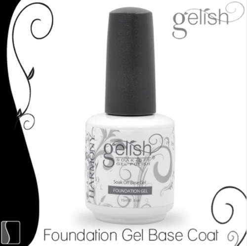 Gelish Soak Off Foundation Gel 15ml Base Coat Gel Nail Salon Manicure Polish UV Harmony