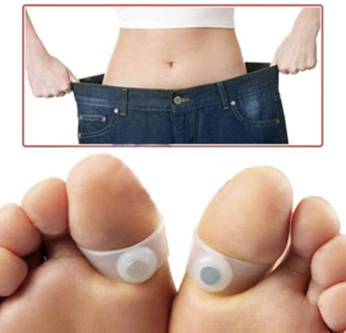 Set Of Magnetic Slimming Foot Massager Toe Rings Lose Weight Weightloss On The Go