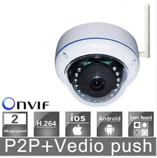In Stock - High Resolution 2.0mp Day/Night Wifi / LAN Dome Security Camera (Indoor)