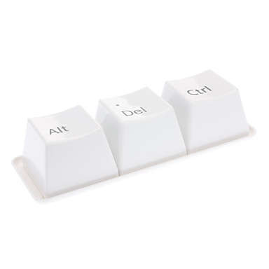 *In Stock* Keyboard Ctrl Alt Del Tea Cup or Serving Snack Set - White