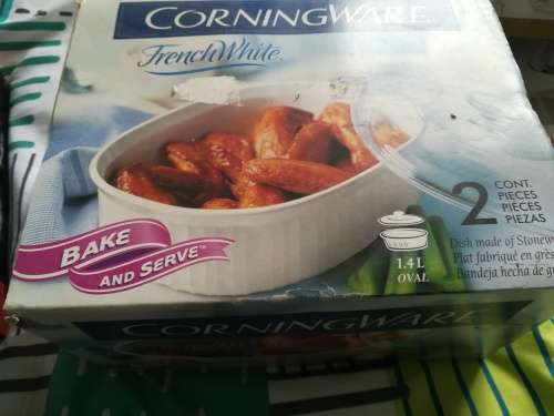 French White Corningware 1.4 L Oval