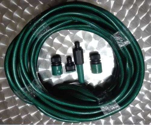 15m Green Hose Pipe with fittings