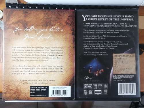 BOOK & DVD: THE SECRET BY RHONDA BYRNE