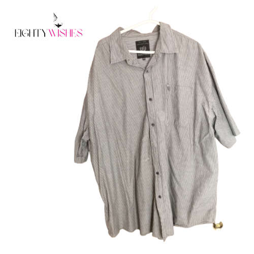4 x Stone Harbour Men`s Short Sleeve Button Shirt - Size 4XL - Buy Now & Get another 2 For Free