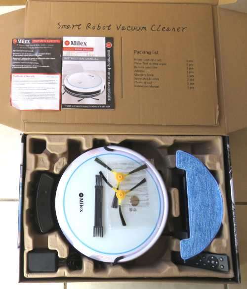 MILEX 3 IN 1  (SWEEP/VACUUM/MOP) ROBOT VACUUM WITH Wi-Fi
