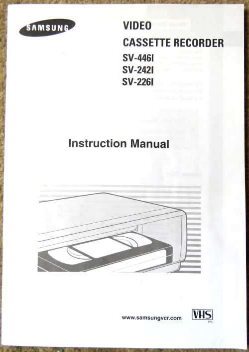 SAMSUNG VHS CASSETTE VIDEO RECORDER/PLAYER