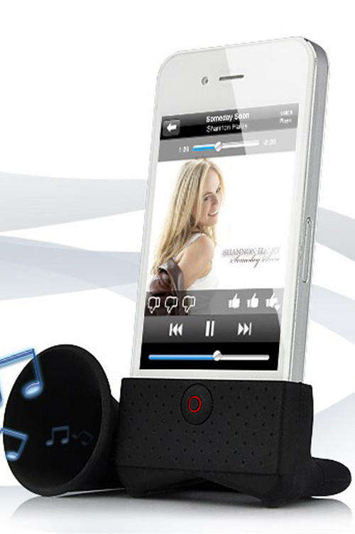 iPhone 4/4S Silicon Horn Amplifier/Speaker Stand