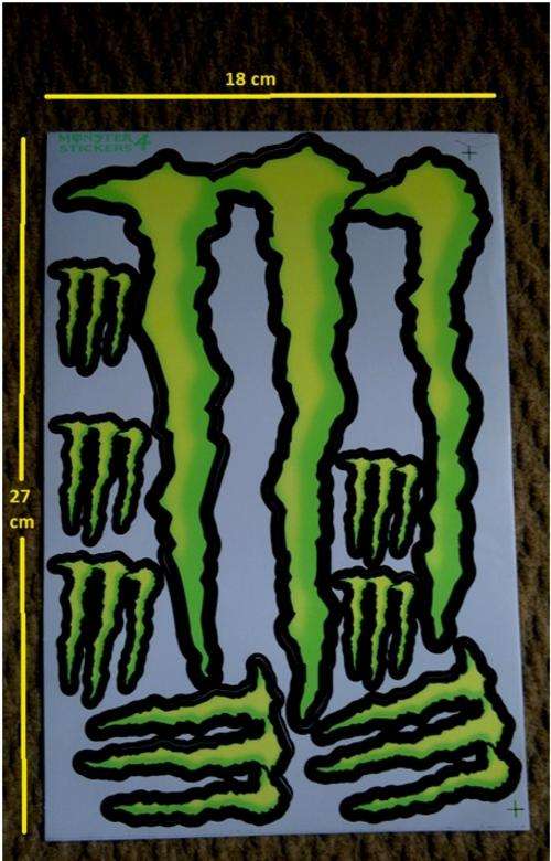 MONSTER ENERGY STICKER SHEET