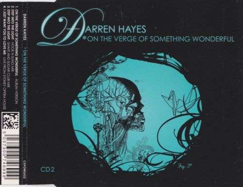 Darren Hayes - On The Verge Of Something Wonderful Import CD Single - CXPOWSUG2