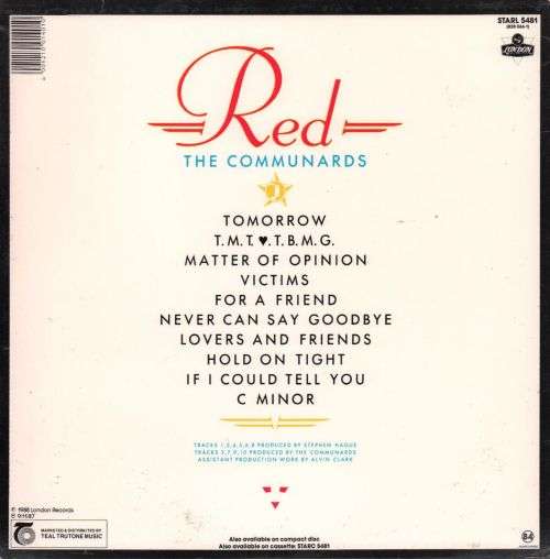 COMMUNARDS - Red - South African Vinyl Album - STARL5481