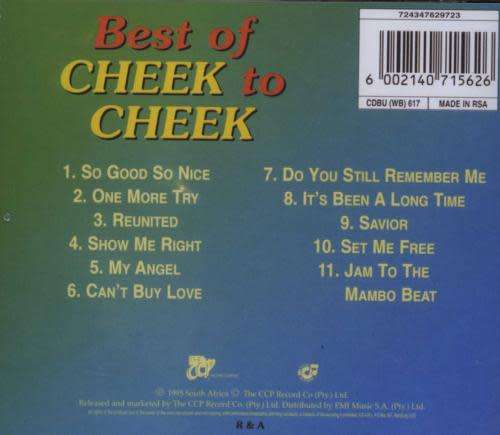 CHEEK TO CHEEK - Best Of - South African CD - CDBU(WB)617 *New*