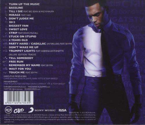 CHRIS BROWN - Fortune - Deluxe Edition - South African CD - CDZOM2198 *NEW*