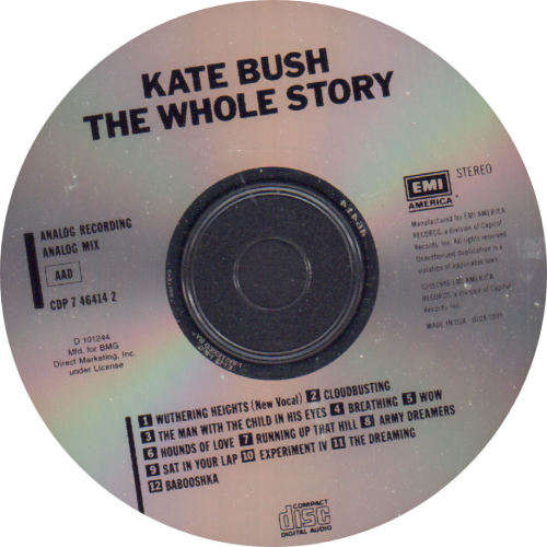 Kate Bush - The Whole Story - Import CD - D 101244