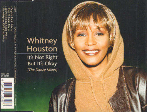 WHITNEY HOUSTON - It`s Not Right But It`s Okay - South African CD - CDASTS(WS)281