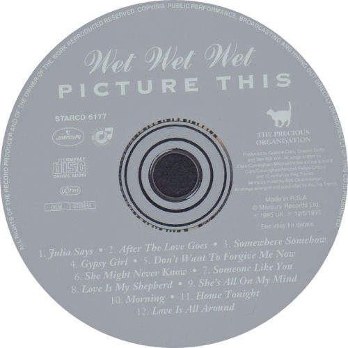 WET WET WET - Picture This - South African CD - STARCD6177