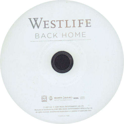 WESTLIFE - Back Home - South African CD - CDRCA7196