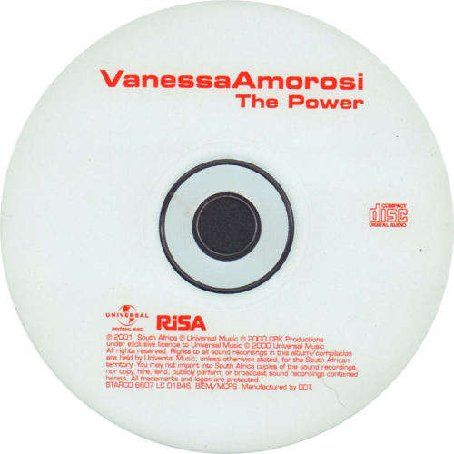 VANESSA AMOROSI - The Power - South African CD - STARCD6607