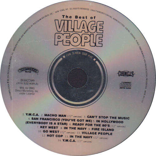 VILLAGE PEOPLE - Best Of - Import CD - 314 522 039-2