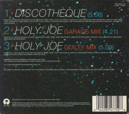 U2 - Discotheque - Import CD Single - CID649