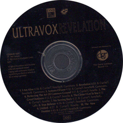 ULTRAVOX - Revelation - South African CD - CDDGR1231