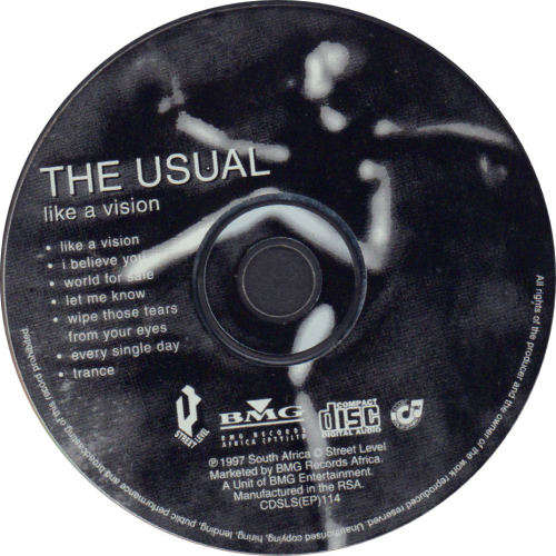 USUAL, THE - Like A Vision - South African CD Single - CDSLS(EP)114