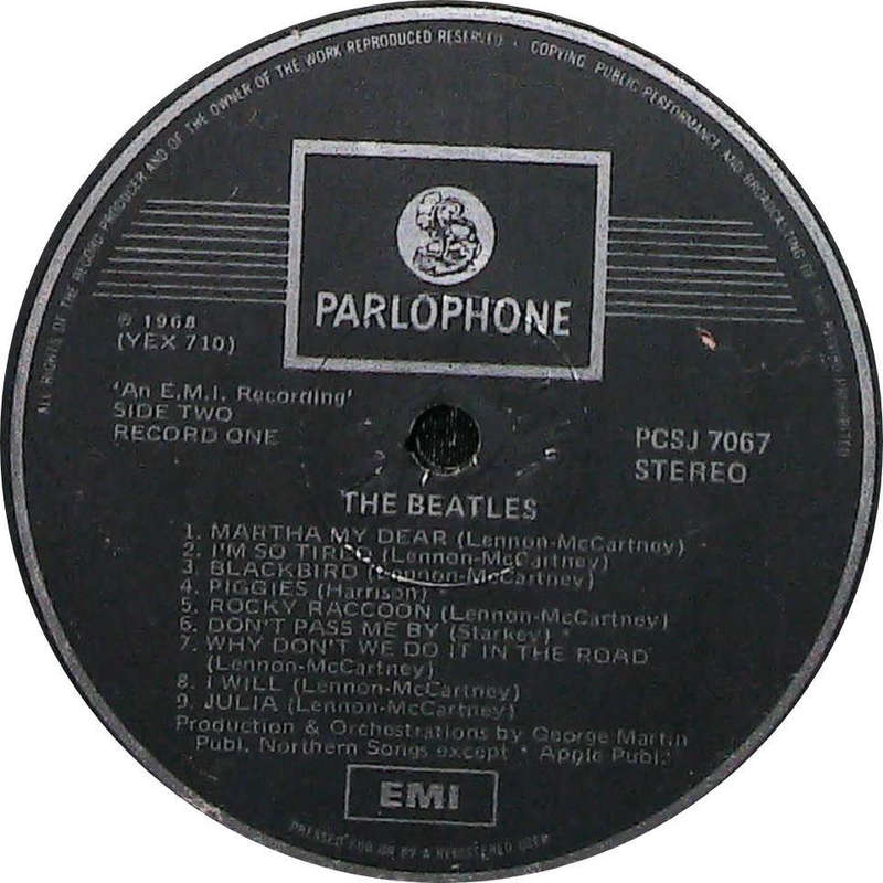 BEATLES, THE - White Album - South African Double Vinyl Album - PCSJ 7067/8